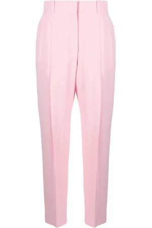 Alexander McQueen Geplooide high waist pantalon