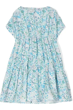 Il gufo Katoenen jurk met bloemenprint