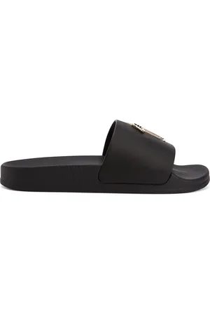 Giuseppe Zanotti Brett leren slippers