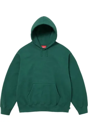 Supreme "Green" hoodie met satijnen applicatie