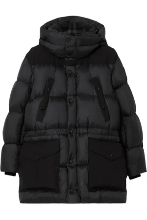 Burberry Donsjack met gegraveerd logo