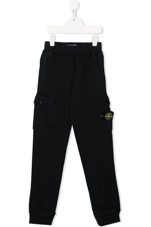 Stone Island Broek met logopatch