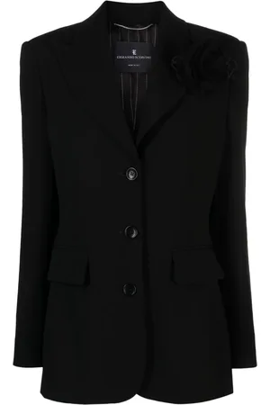 ERMANNO SCERVINO Blazer met enkele rij knopen met bloemapplicatie