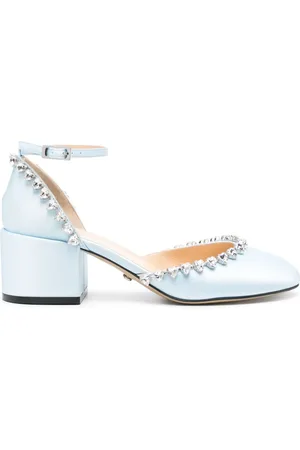 Mach & Mach Audrey 55 mm satijnen sandalen