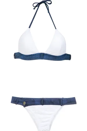 AMIR SLAMA Bikini bikini set met denim