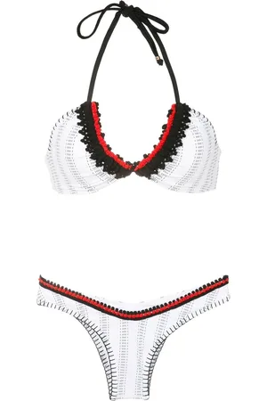 AMIR SLAMA Bikini met gehaakte afwerking