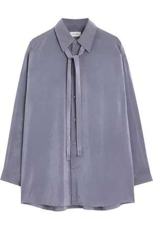 LEMAIRE Blouse met afneembare stropdas
