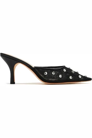 Loeffler Randall 76 mm Paloma muiltjes met stras