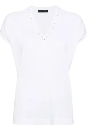 Fabiana Filippi Tanktop verfraaid met pailletten