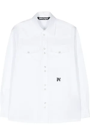 Palm Angels Katoenen overhemd met geborduurd logo
