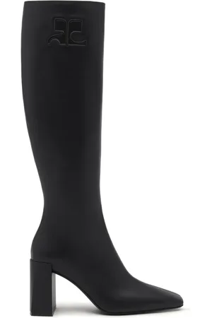 Courrèges Heritage leren knielaarzen