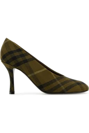 Burberry 80 mm geruite pumps