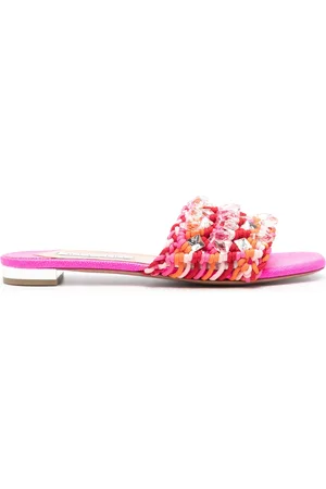 Aquazzura Crystal Cote slippers