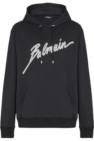 Balmain Hoodie verfraaid met kristallen