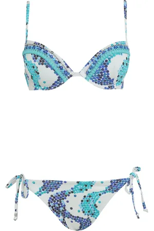 AMIR SLAMA Bikini met grafisch patroon