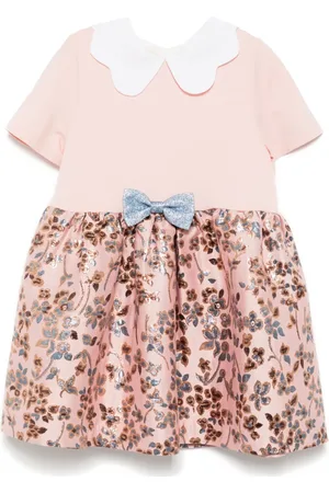 HUCKLEBONES LONDON Jersey jurk met gewelfde kraag