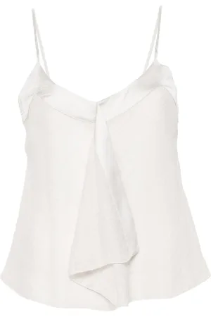 Emporio Armani Seersucker top met ruches