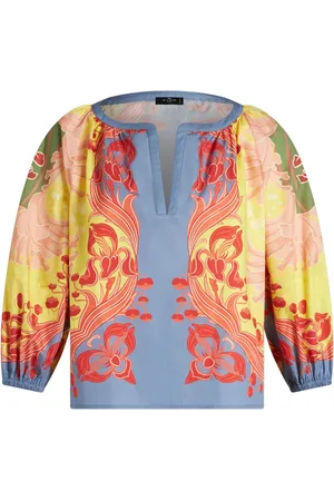 Etro Katoenen popeline blouse met bloemenprint