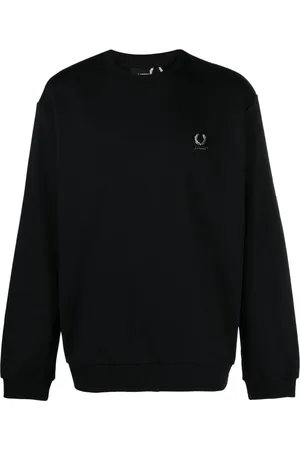 Fred Perry Sweater met geborduurde tekst