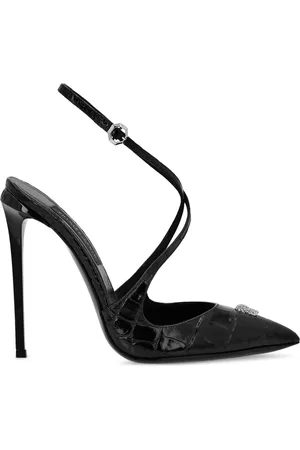 Philipp Plein Crossing pumps met krokodillenprint