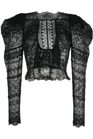 ULLA JOHNSON Blouse van kant