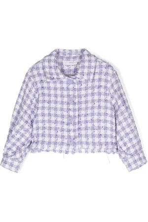 MONNALISA Blazer met gingham ruit