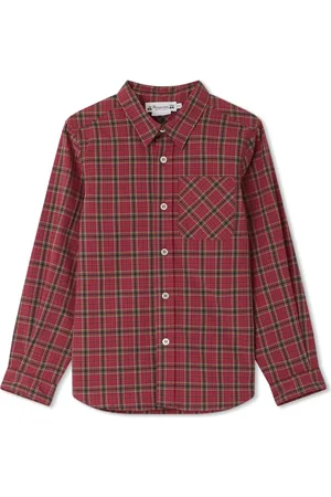 BONPOINT Tango geruit katoenen shirt