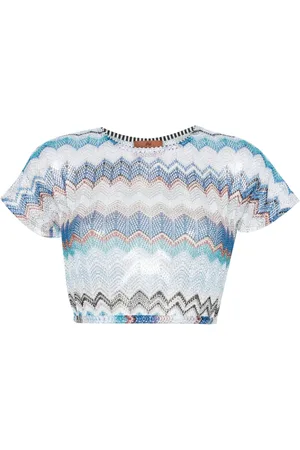 Missoni Cropped top met zigzagpatroon