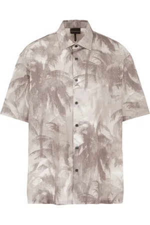 Emporio Armani Overhemd met palmboomprint