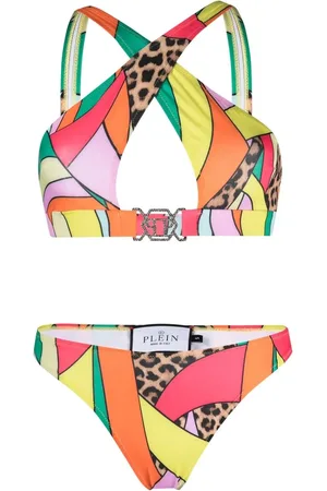 Philipp Plein Bikini met kruisbandjes