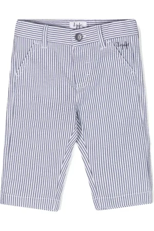 Il gufo Gestreepte seersucker broek