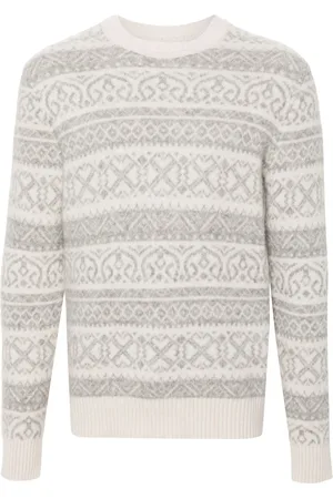 ELEVENTY Fair Isle intarsia gebreide trui