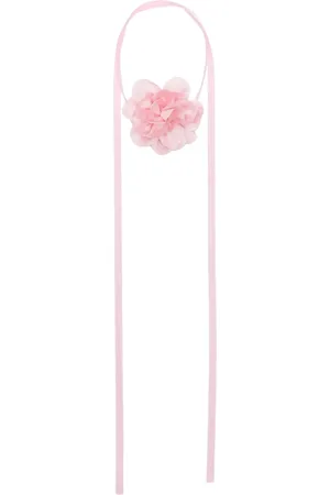 MONNALISA Choker met roosapplicatie