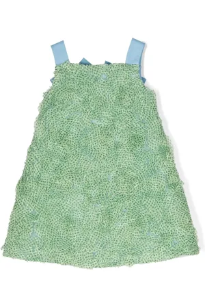 Mimisol Flared jurk met bloemenpatch