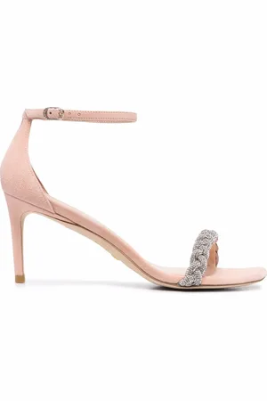 Stuart Weitzman Nudistcurve sandalen met gevlochten bandje