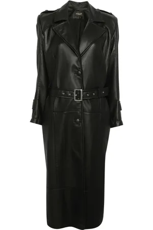 MITILIANE COUTURE Leren trenchcoat