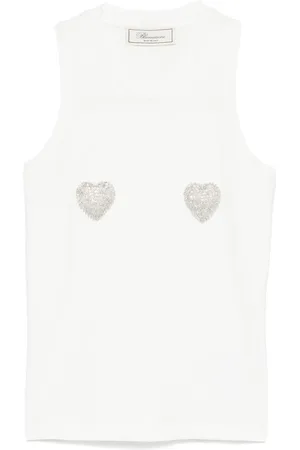 BLUMARINE Tanktop met hartpatch