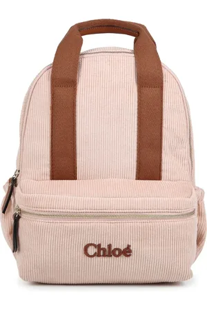 Chloé Rugzak van biologisch katoen met geborduurd logo