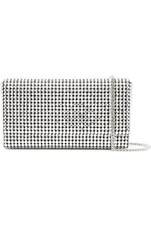 Amina Muaddi Paloma clutch verfraaid met kristallen