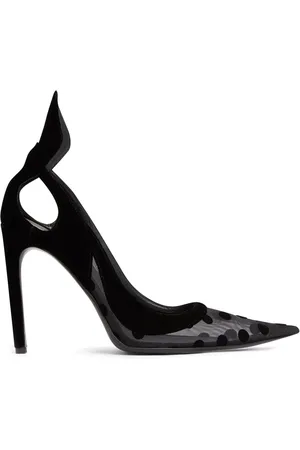 Nina Ricci 105 mm tule pumps met stippen