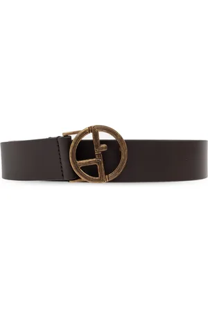 Giorgio Armani Leren riem met GA