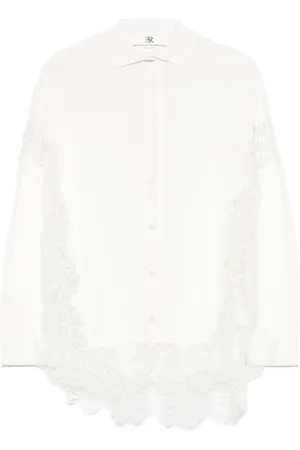 ERMANNO SCERVINO Vest met kanten vlakken