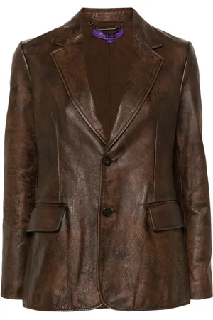 Ralph Lauren Tomasso leren blazer
