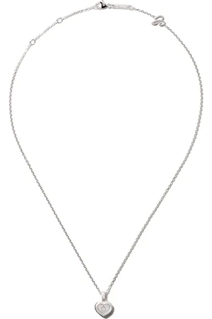 Chopard 18kt witgouden Happy Diamonds Icons ketting