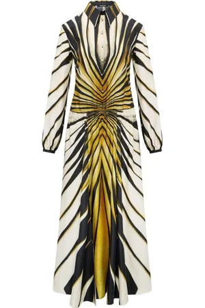 Roberto Cavalli Zijden blousejurk met Ray of Gold