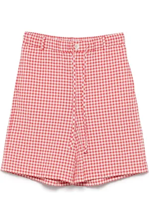 Marni Seersucket shorts met gingham ruit