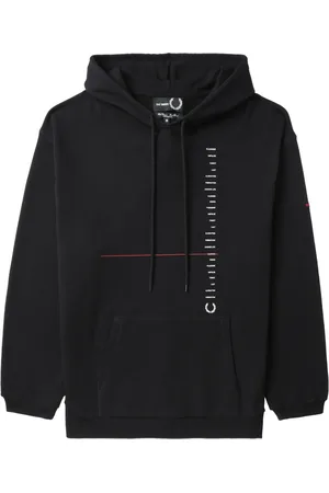 Fred Perry X Raf Simons hoodie met geborduurd logo