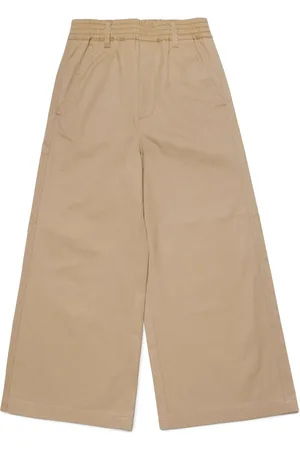 Maison Margiela Chino met geborduurd logo
