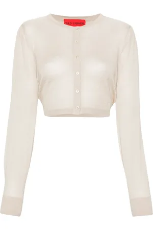 FARFETCH Taylor fijngebreid cropped vest