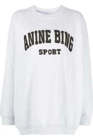 ANINE BING Sweater met logopatch